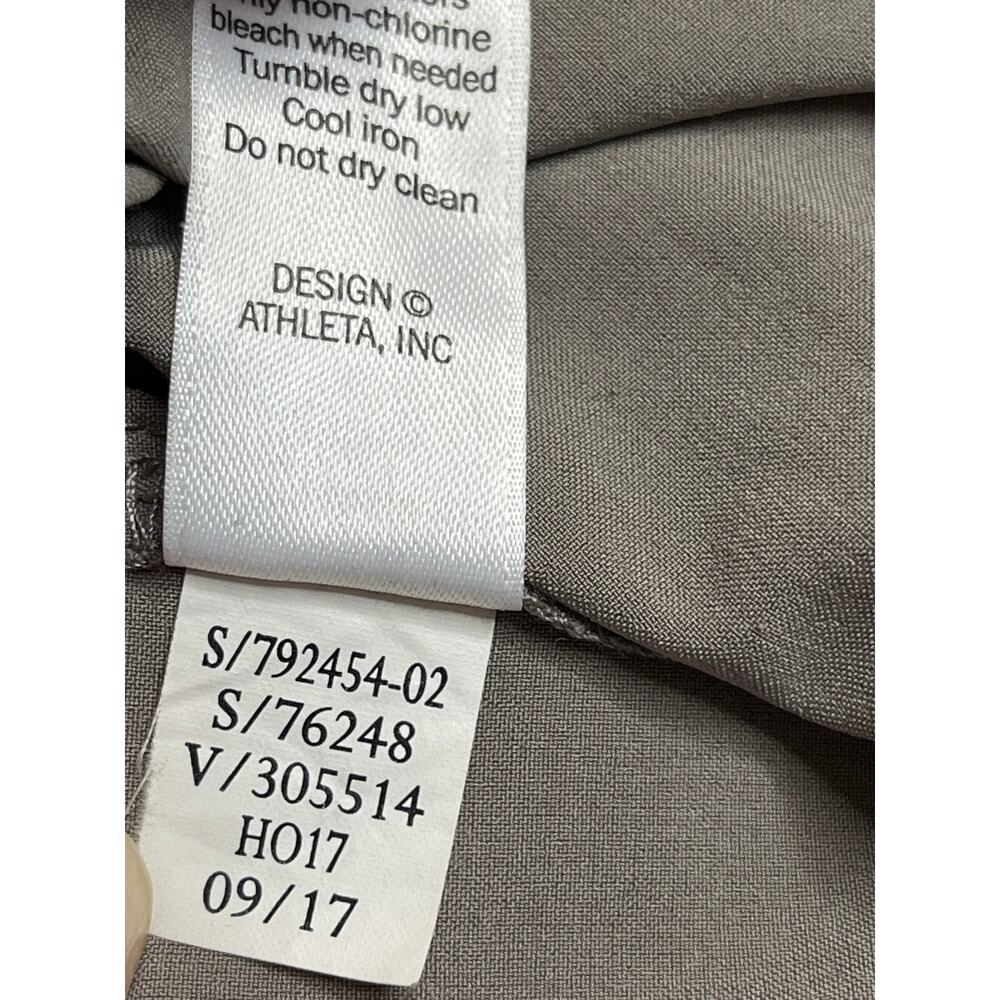 Athleta Chelsea Wide Leg Pants Gray Light Asphalt Size 6 Travel Athleisure - Picture 11 of 13